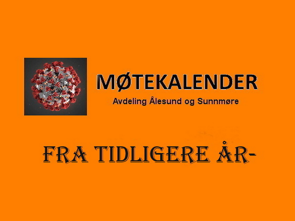 Møtekalender tidligere år.