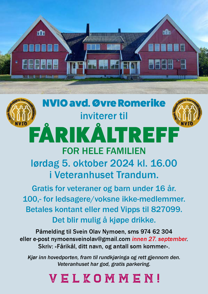 Fårikåltreff i Veteranhuset Trandum