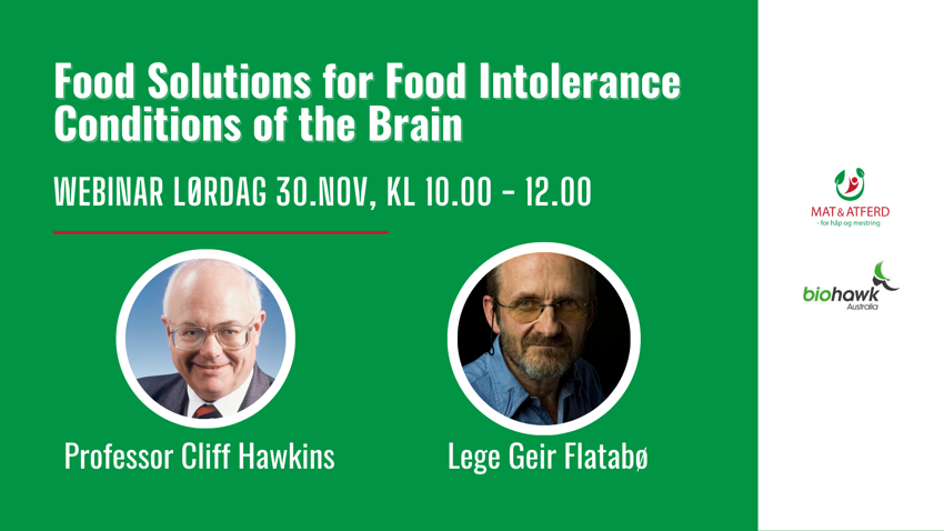 Webinaropptak Food Solutions for food intolerances