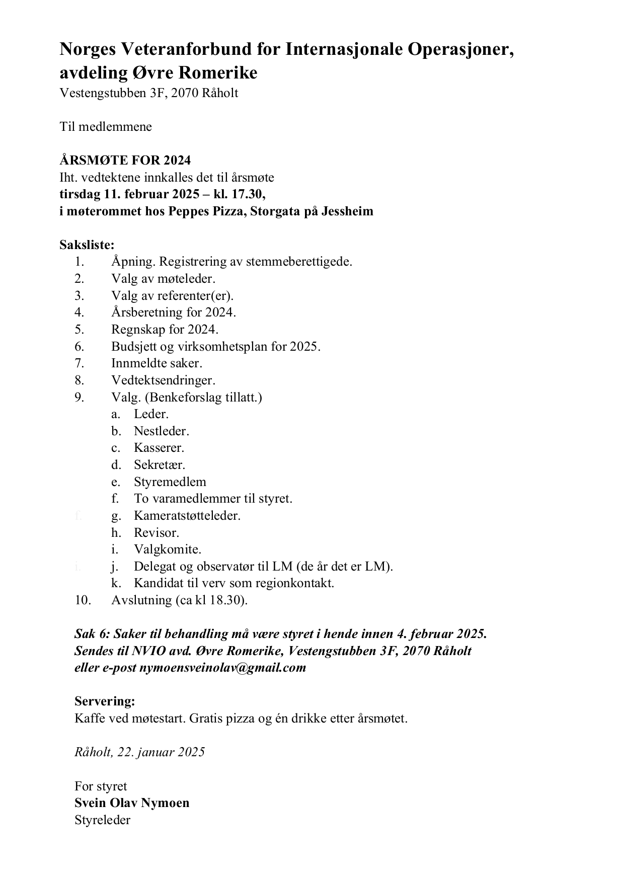 Årsmøte for 2024