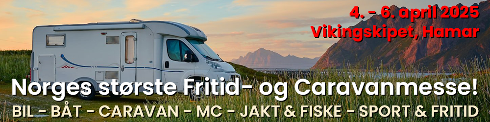 Annonse Fritid- og Caravanmessen, Vikingskipet, Hamar