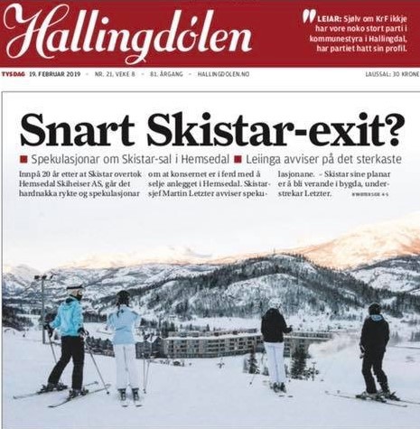 Snart Skistar Exit?