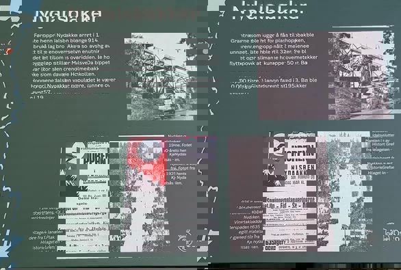 Skilt ved Nydalsbakken